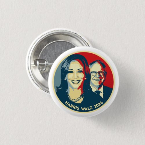 Harris Walz 2024 Button