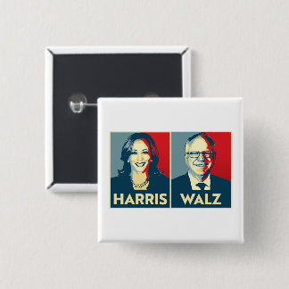 Harris Walz 2024 Button