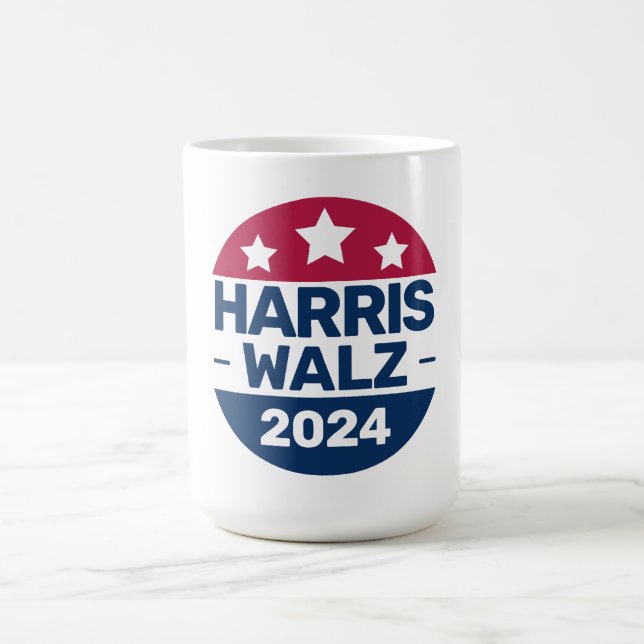 Harris Walz 2024 Campaign for President Patriotic  Coffee Mug (Center)