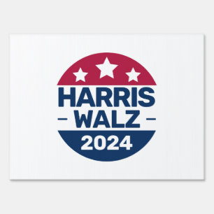 Harris Walz 2024 Campaign for President Patriotic  Sign