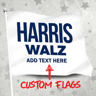 HARRIS WALZ 2024 Campaign House Flag