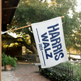 HARRIS WALZ 2024 Campaign House Flag