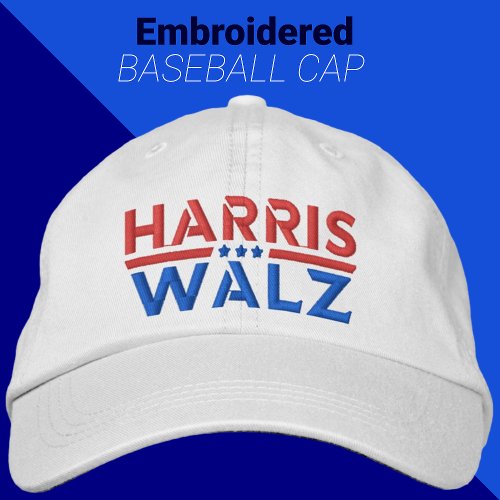 Harris Walz 2024 Campaign Kamala Harris  Tim Walz Embroidered Baseball Cap