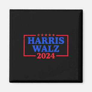 Harris Walz 2024 Campaign Logo Democrat Slogan Kam Magnet