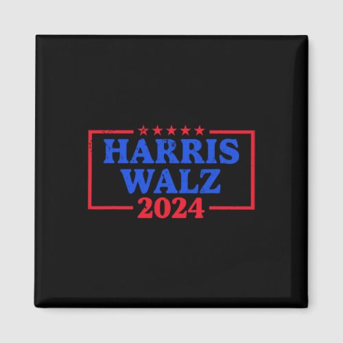 Harris Walz 2024 Campaign Logo Democrat Slogan Kam Magnet