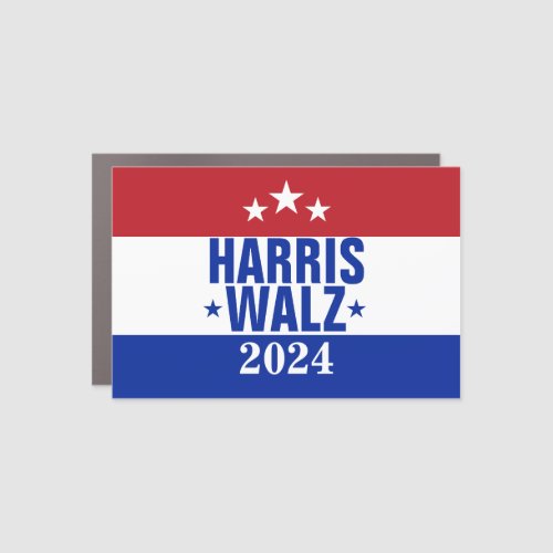 Harris Walz 2024 Campaign Red Blue Car Magnet