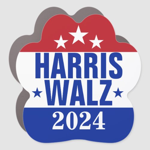 Harris Walz 2024 Campaign Red Blue Car Magnet