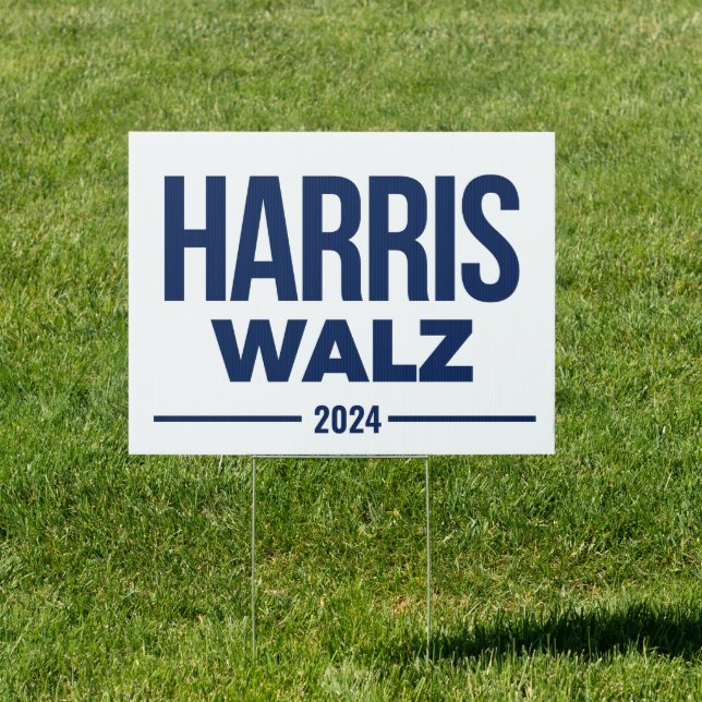 HARRIS WALZ 2024 Campaign Sign (Insitu)