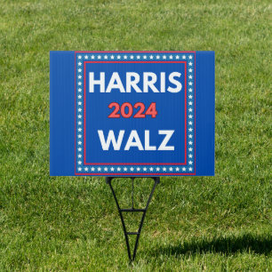 Harris Walz 2024 Campaign Sign