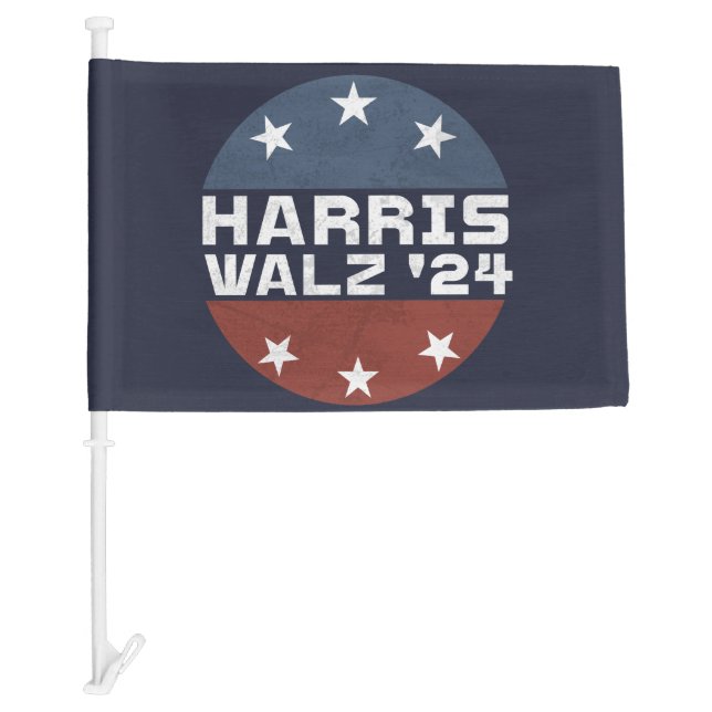 Harris Walz 2024 Campaign USA Flag (Front)