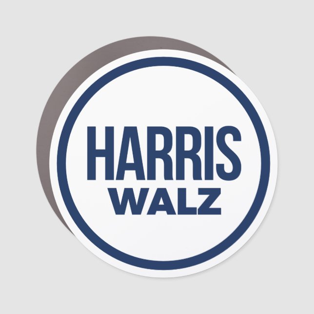 HARRIS WALZ 2024 CAR MAGNET (Front)