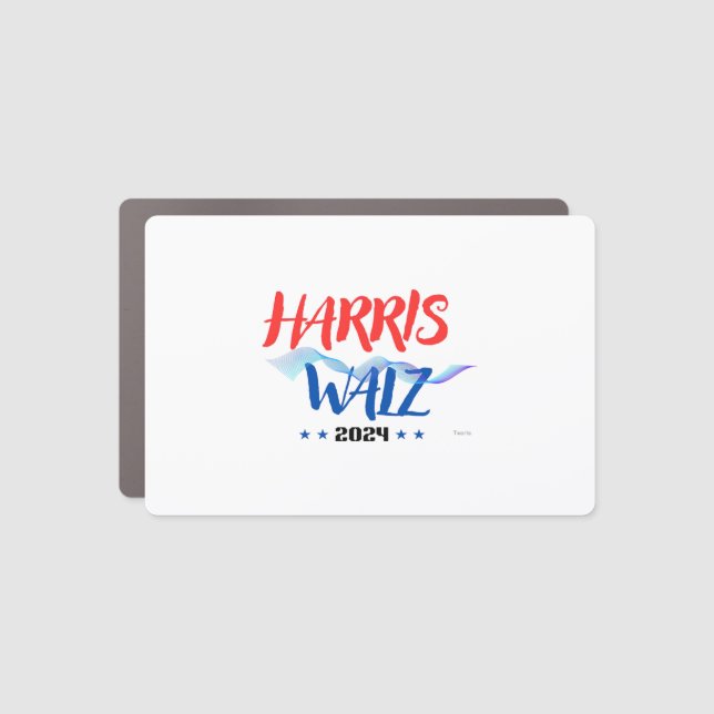 Harris Walz 2024  Car Magnet (Front)