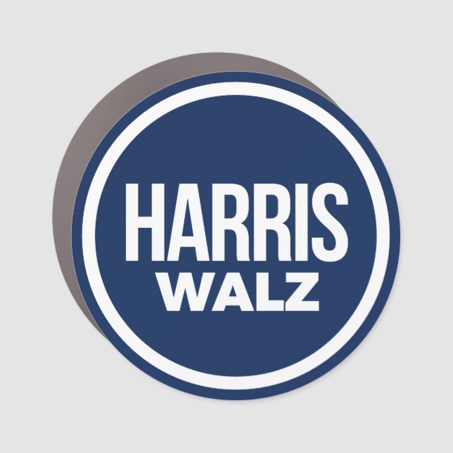 Harris Walz 2024 Car Magnet (Front)