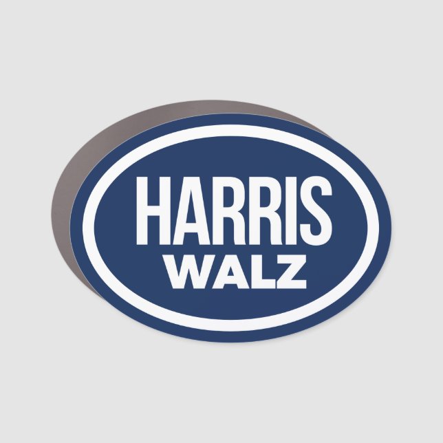 Harris Walz 2024 Car Magnet (Front)