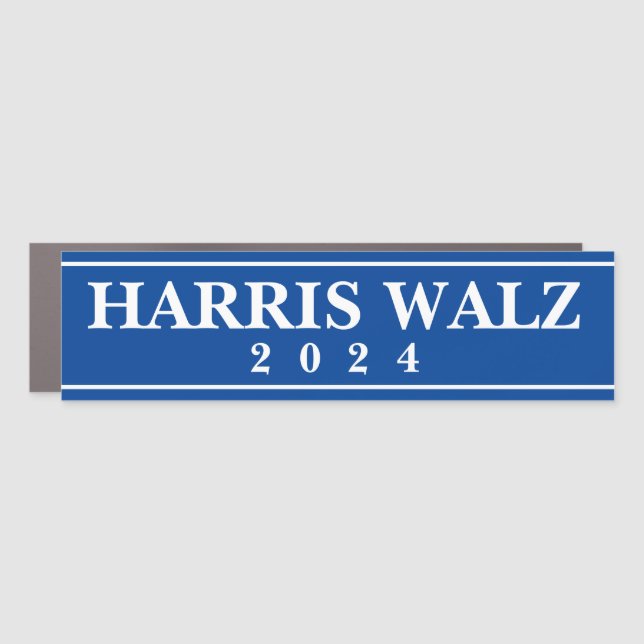 Harris Walz 2024 Car Magnet (Front)
