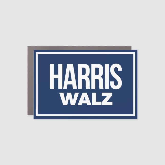 Harris Walz 2024 Car Magnet (Front)