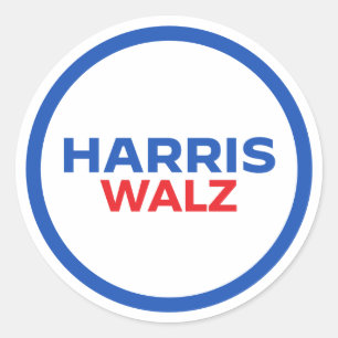 Harris Walz 2024 Classic Round Sticker