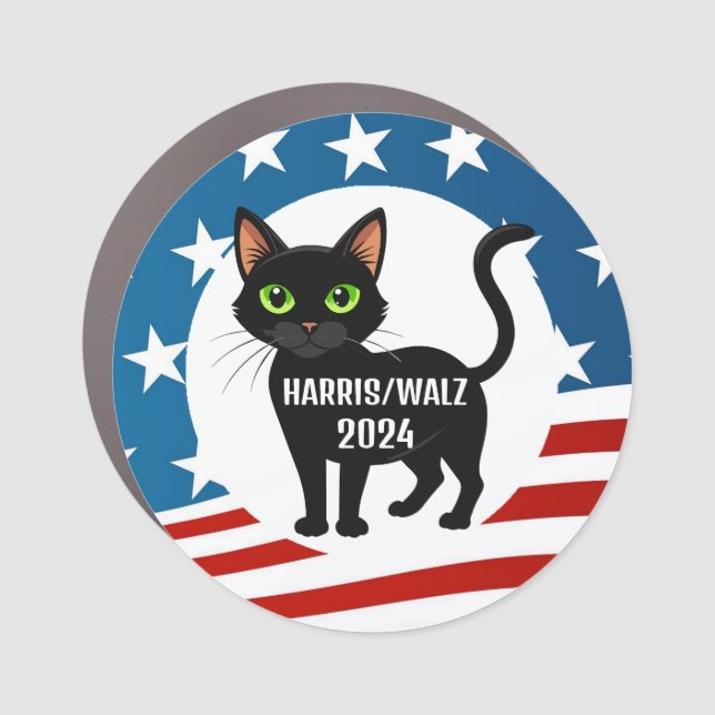 Harris/Walz 2024 Design Car Magnet (Front)