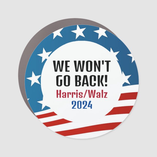 Harris/Walz 2024 Design Car Magnet (Front)