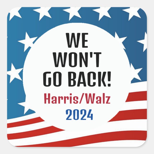 Harris/Walz 2024 Design  Square Sticker (Front)
