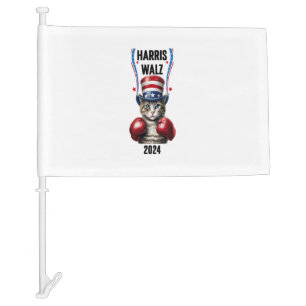 Harris Walz 2024 - Election 2024 Car Flag