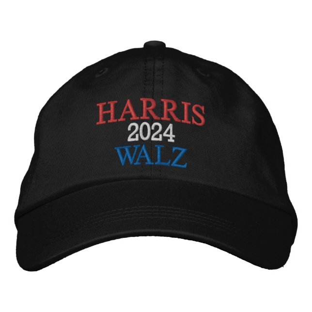 Harris Walz 2024 Election  Embroidered Baseball Cap (Front)