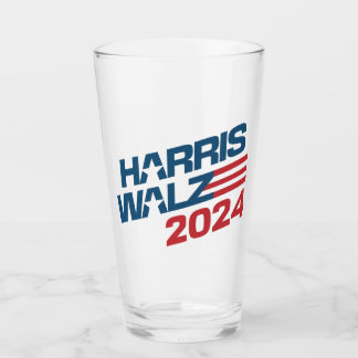 Harris Walz 2024 Election Glass