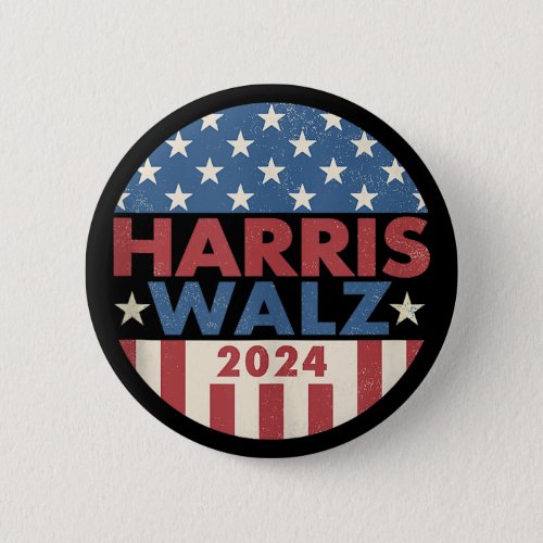 Harris Walz 2024 Election Kamala Harris Tim Waltz  Button