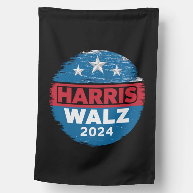 Harris Walz 2024 Election Kamala Harris Tim Waltz  House Flag (Front)