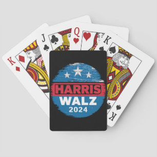 Harris Walz 2024 Election Kamala Harris Tim Waltz Poker Cards