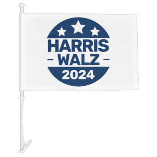 Harris Walz 2024 Election Kamala Harris Tim Walz Car Flag