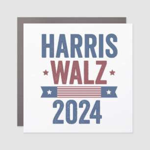 Harris Walz 2024 Election Kamala Tim Waltz America Car Magnet