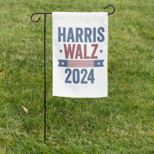 Harris Walz 2024 Election Kamala Tim Waltz America Garden Flag