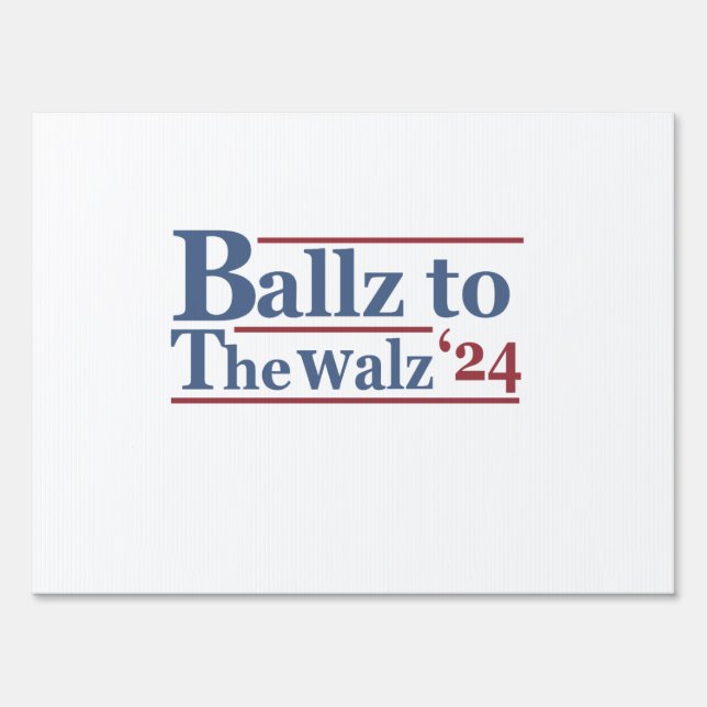 Harris Walz 2024 Election Kamala Tim Waltz America Sign (Front)