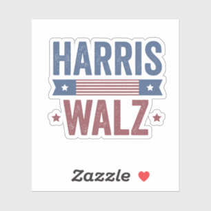 Harris Walz 2024 Election Kamala Tim Waltz America Sticker