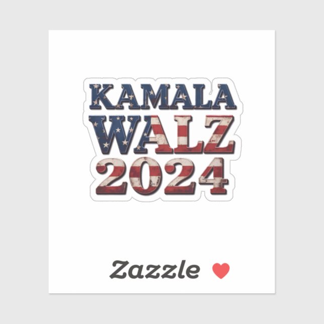 Harris Walz 2024 Election Kamala Tim Waltz  Sticker (Sheet)