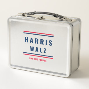 HARRIS WALZ - 2024 ELECTION METAL LUNCH BOX