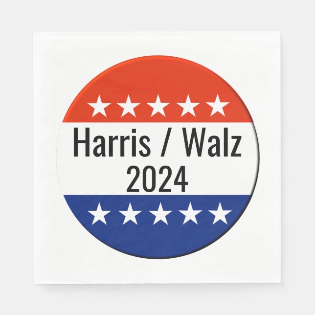 Harris Walz 2024 Election Napkins (Front)