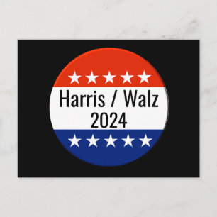 Harris Walz 2024 Election Postcard