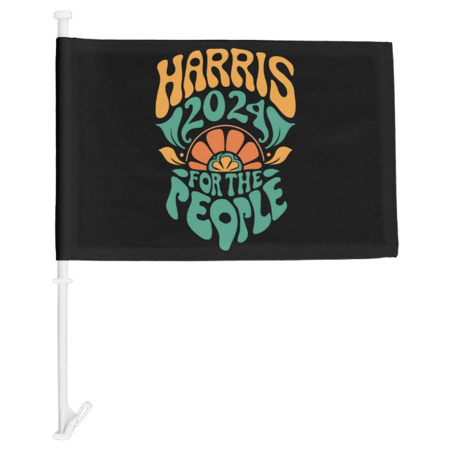 Harris Walz 2024 Election President Kamala Harris  Car Flag (Front)