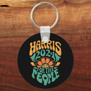 Harris Walz 2024 Election President Kamala Harris  Keychain