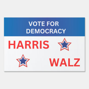 Harris Walz 2024 Election Sign