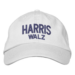 HARRIS WALZ 2024 EMBROIDERED BASEBALL CAP