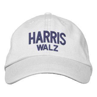 HARRIS WALZ 2024 EMBROIDERED BASEBALL CAP