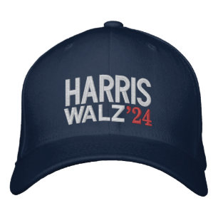 HARRIS WALZ 2024 EMBROIDERED BASEBALL CAP