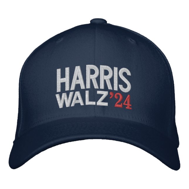 HARRIS WALZ 2024 EMBROIDERED BASEBALL CAP (Front)