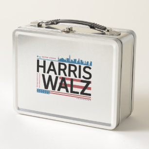 Harris Walz 2024 Essential Metal Lunch Box