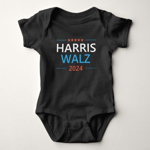 Harris Walz 2024 for President Baby Bodysuit