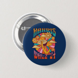 Harris Walz 2024 for President Button