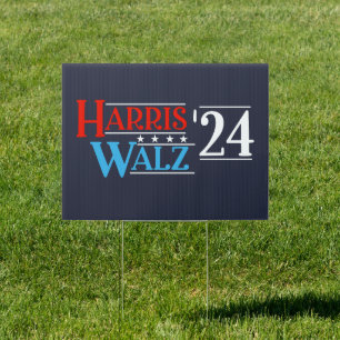 Harris Walz 2024 for President Sign